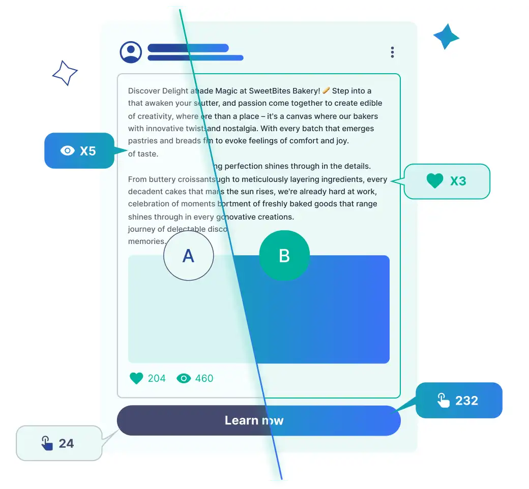 A/B testing illustration