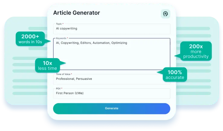 article generator preview